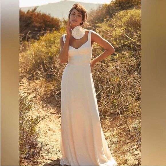 NWOT Reformation Lecce Dress in Ivory - Picture 3 of 5